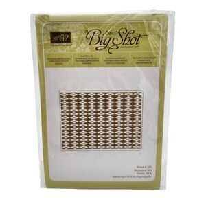 Stampin Up Argyle Textured Impressions Embossing Folder Sizzix Big Shot